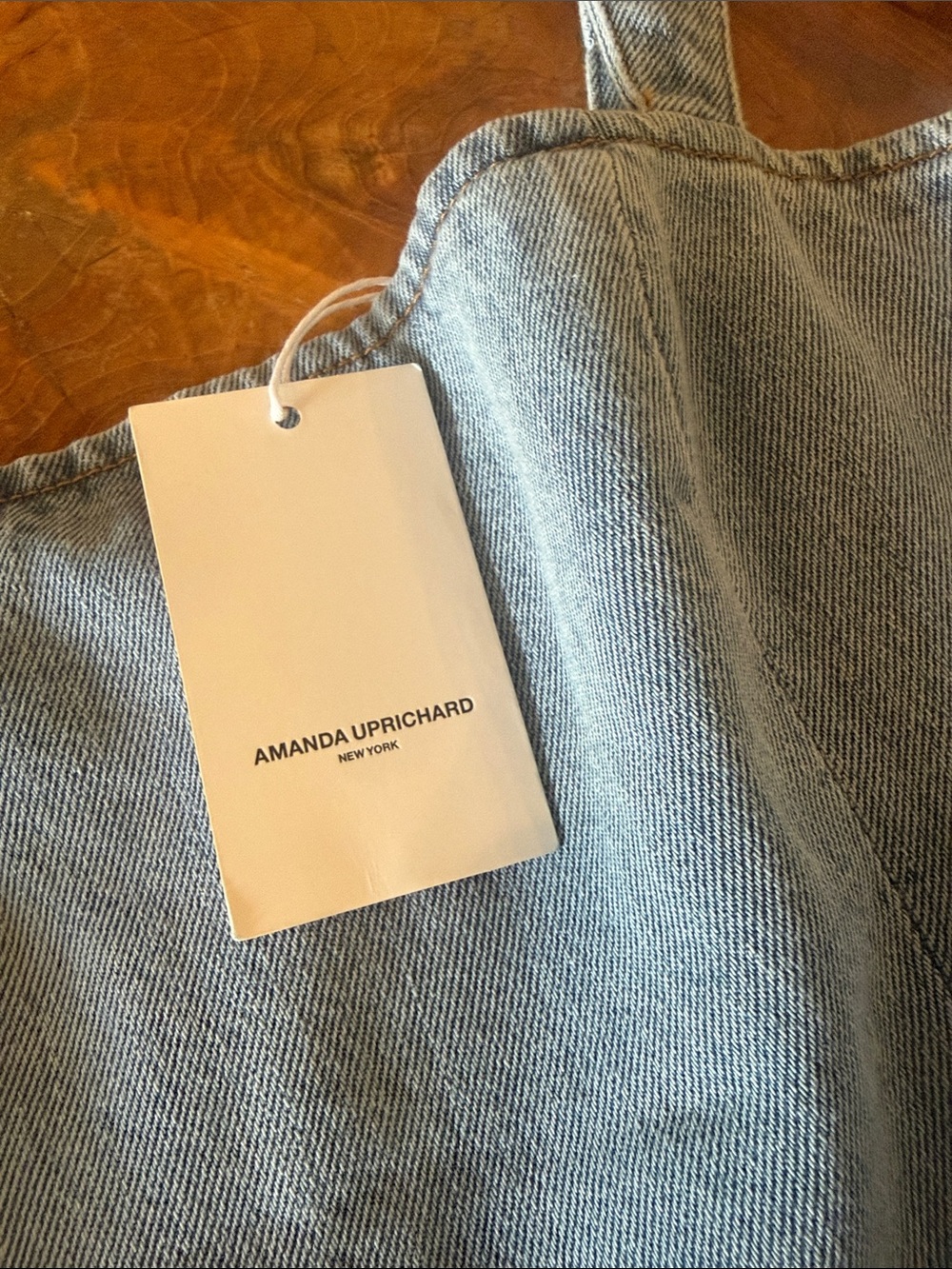 🆕 Amanda Uprichard Bethany Skort Romper Destiny Wash - Picture 5 of 6